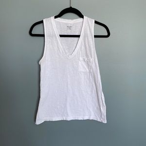 Madewell Sleeveless Whisper Tee with Pocket - Size S
